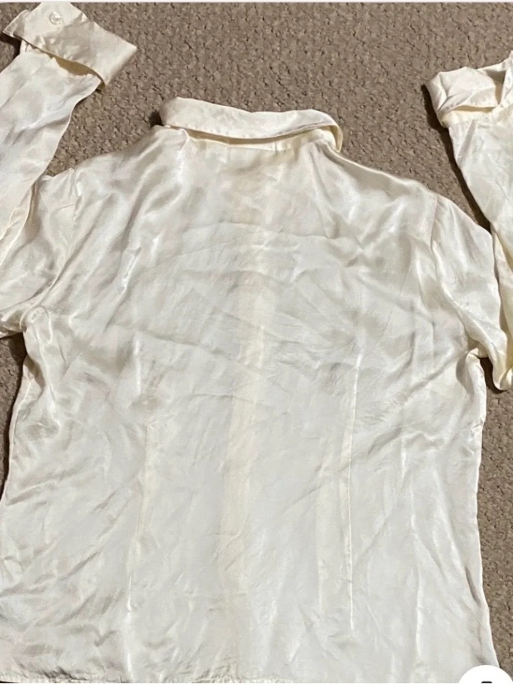 Worthington women’s size large 100% silk, long sleeve dress blouse - Picture 11 of 16